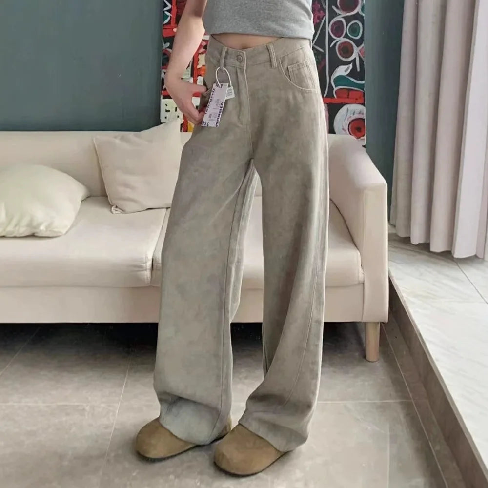 Tie-Dye Wide-Leg Jeans