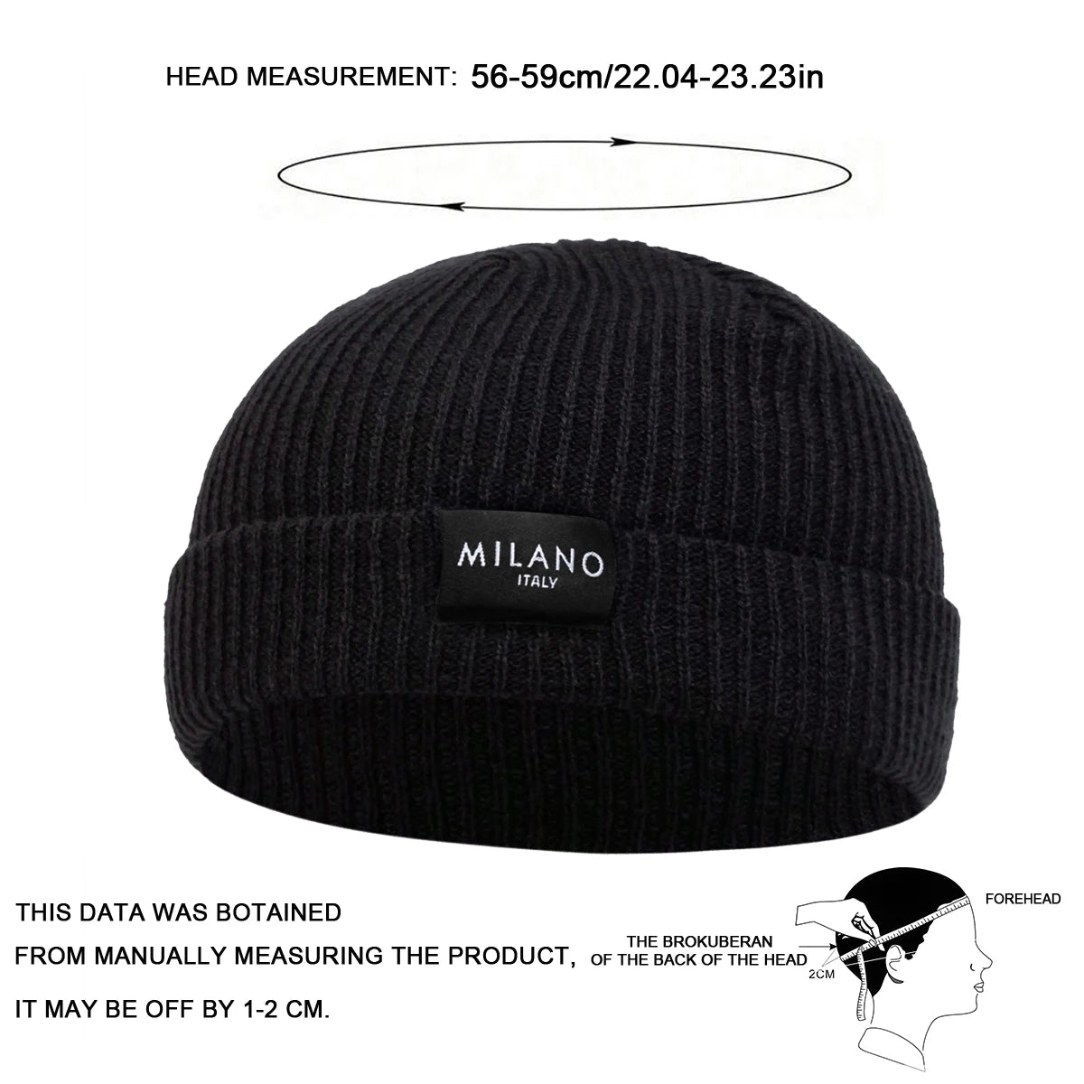 Unisex Label Knit Beanie