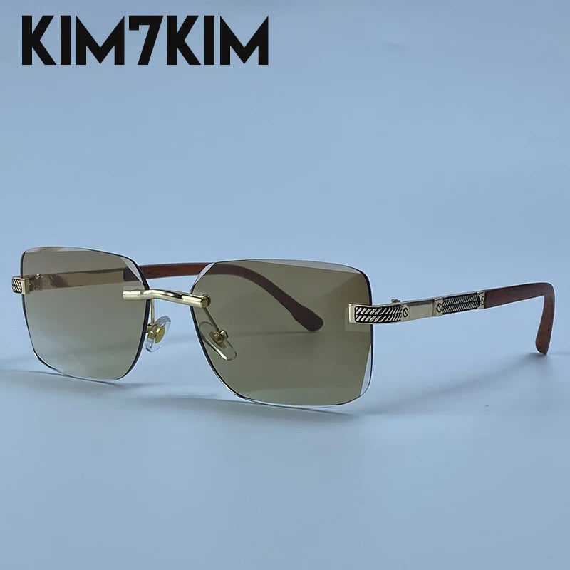 Men's Photochromic Rimless Sunglasses