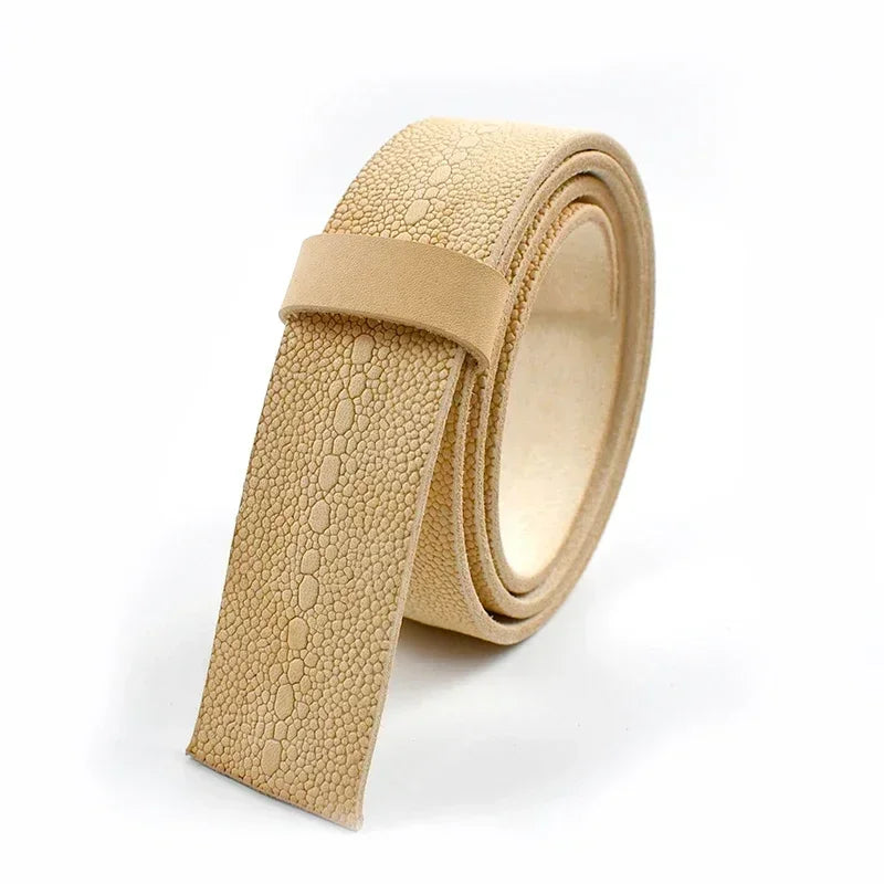 Men's Embossed Cowhide Leather Belt