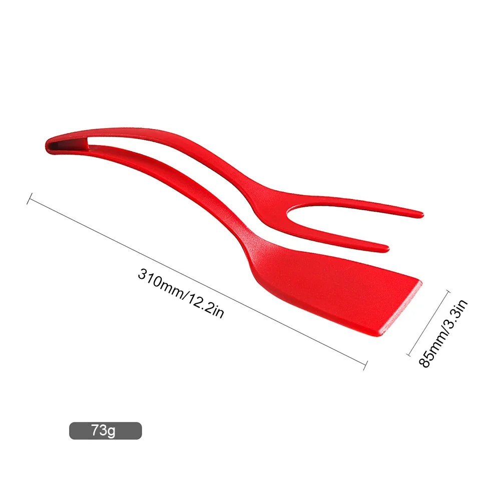 2-in-1 Egg Flipper Spatula Tongs
