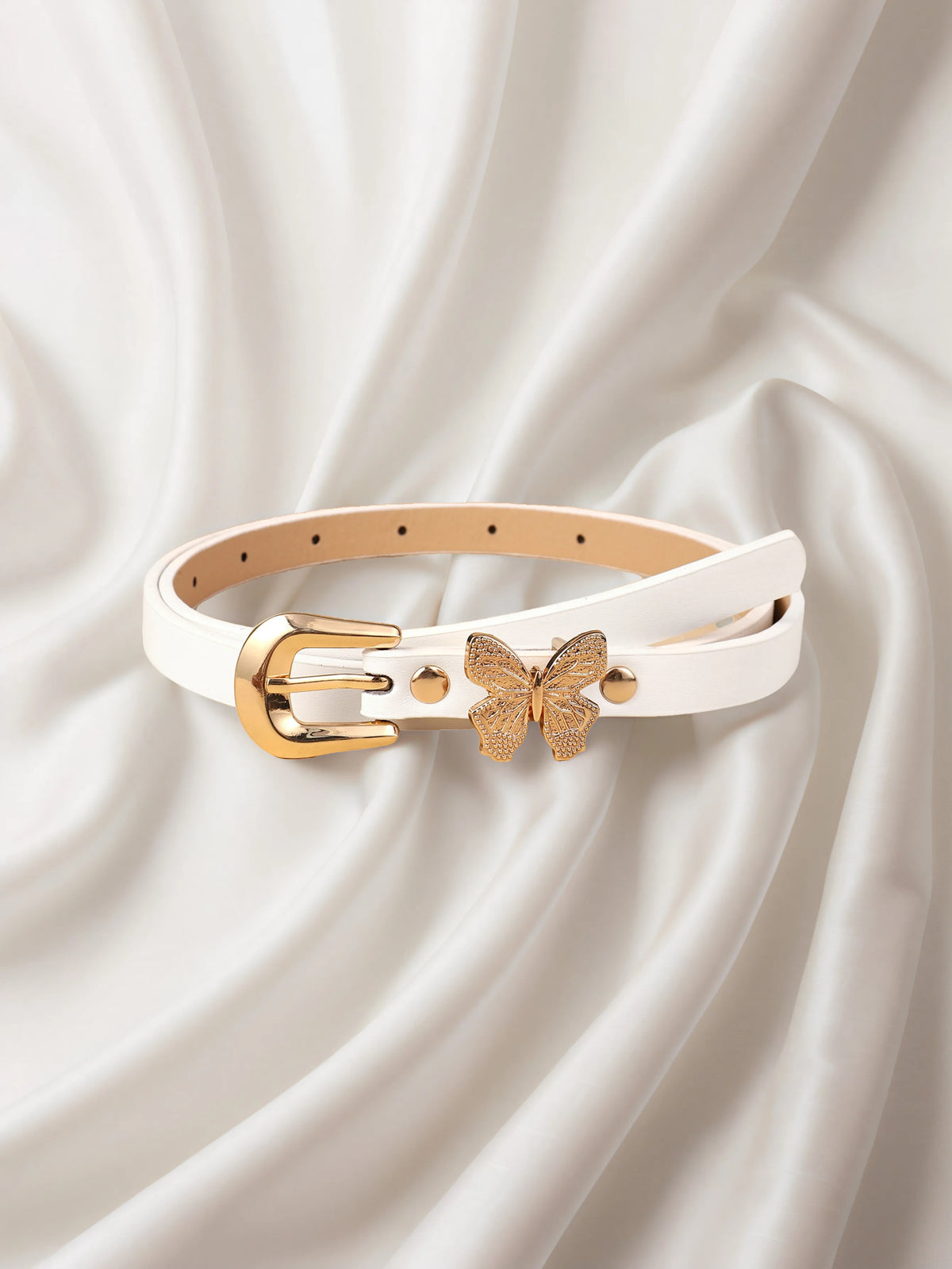 Girls Butterfly PU Belt