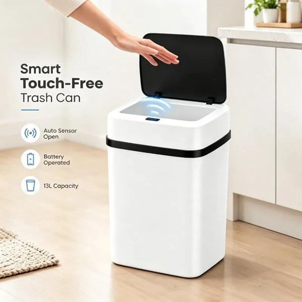 13L Touch-Free Motion Sensor Trash Can