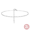 14K Gold 925 Silver Cuban Anklet