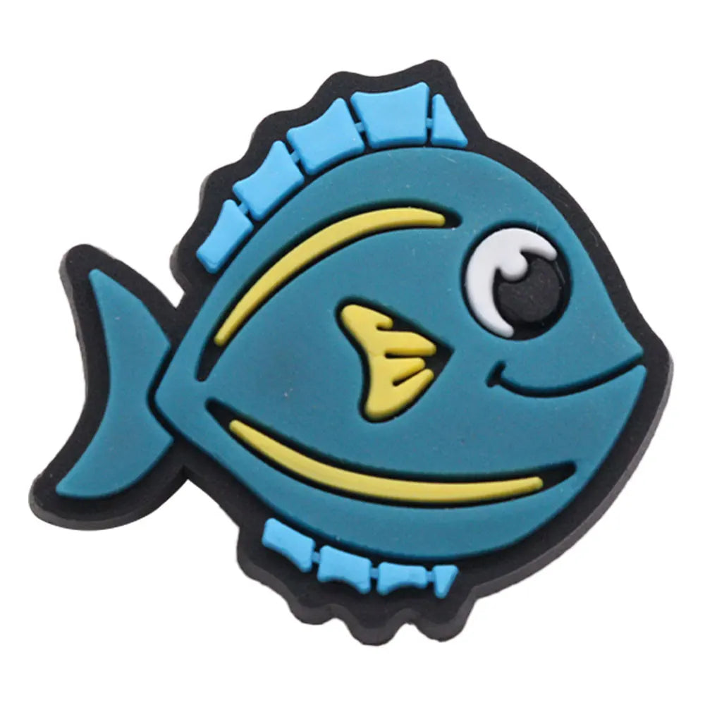 Tropical Fish & Shark Shoe Charms