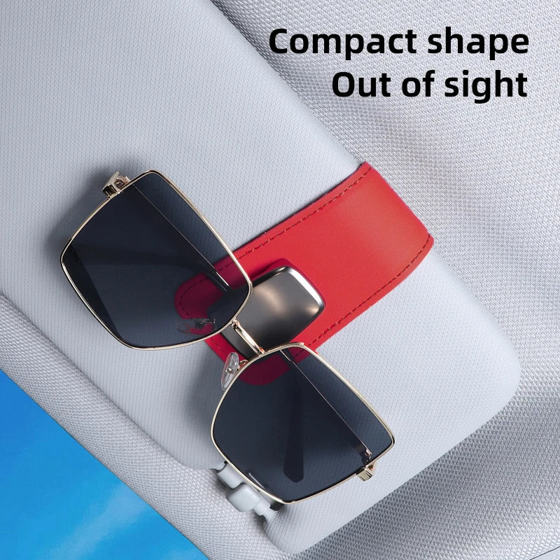 🚗 Car Sun Visor Glasses & Card Clip