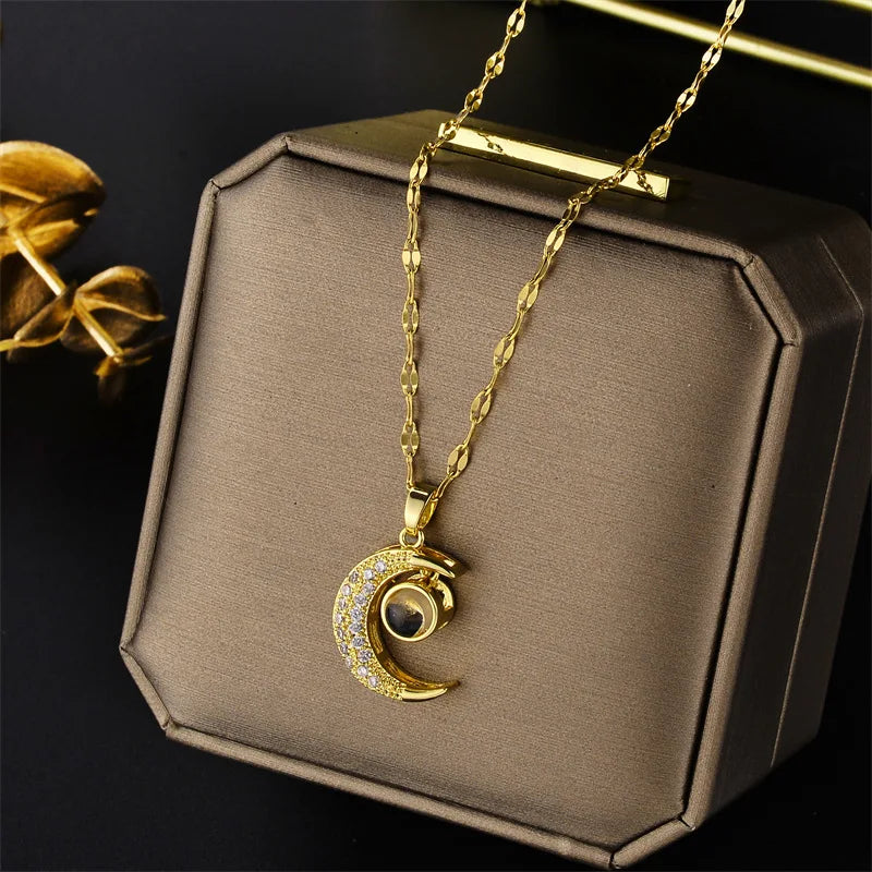 ✨ Light Luxury Zircon Crystal Necklace