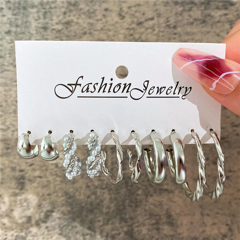 Earrings Set Butterfly Acrylic