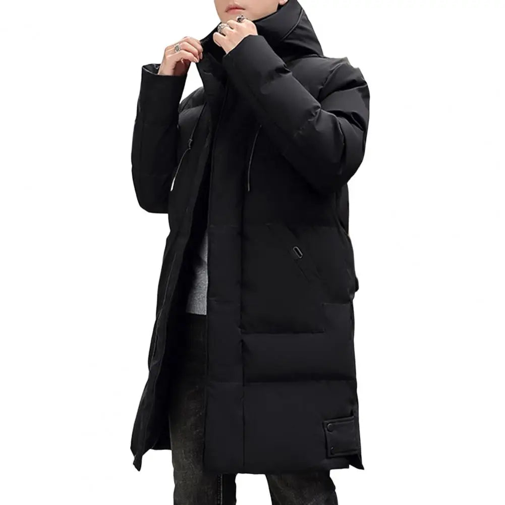 Men's Midi Hooded Padded Coat