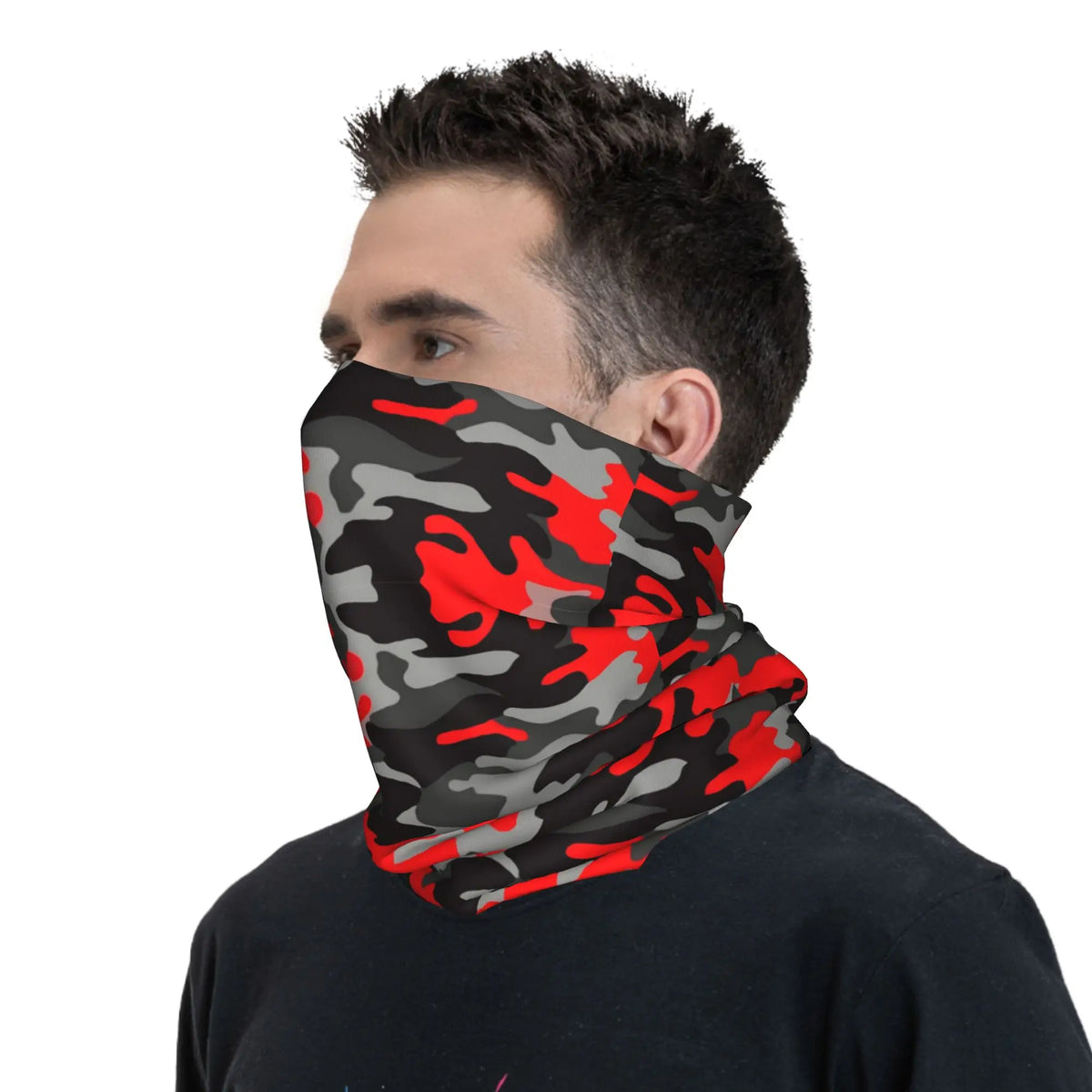 Red Camo Neck Gaiter
