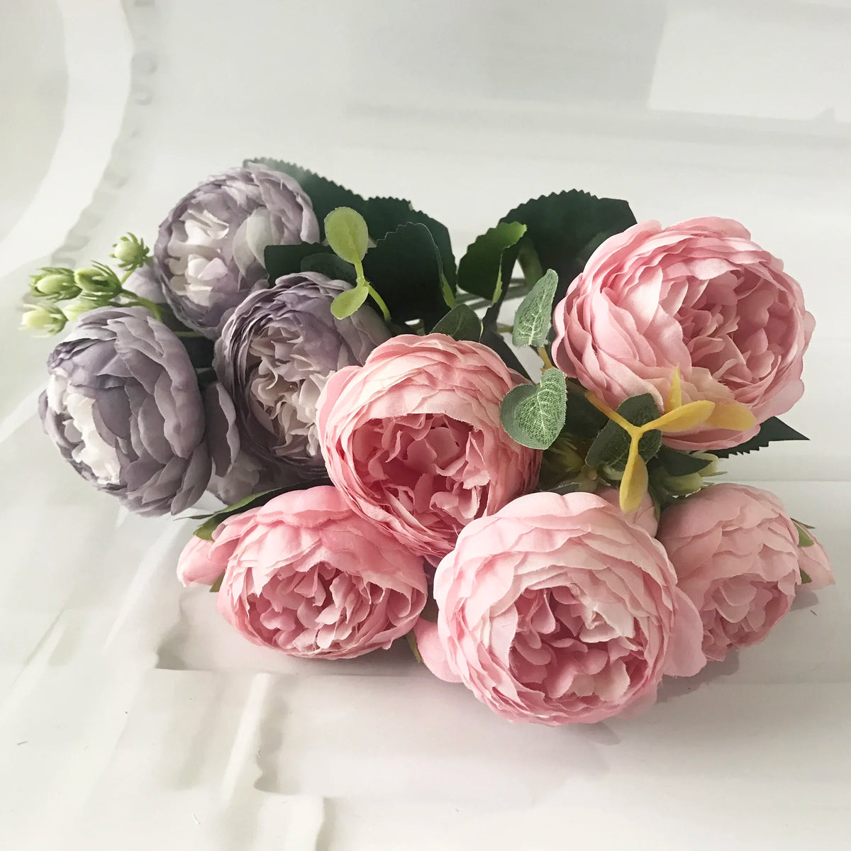 Pink Silk Peony Bouquet 30cm