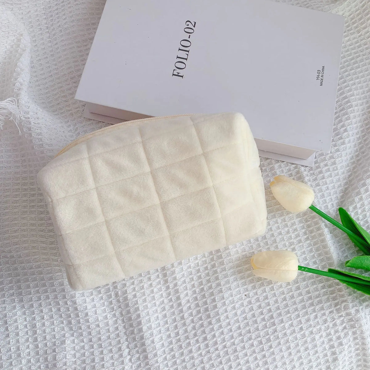 Plush Zipper Makeup Bag