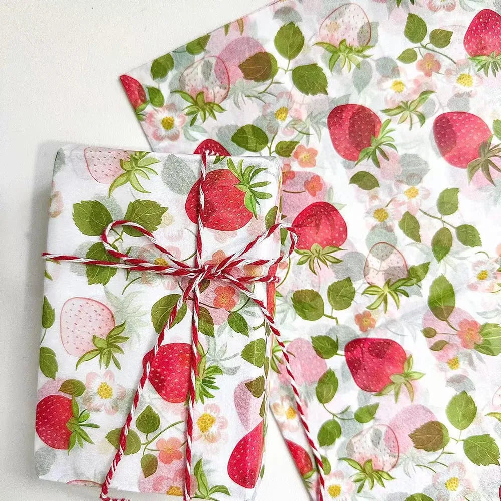 Strawberry Tissue Paper – 10 Sheets