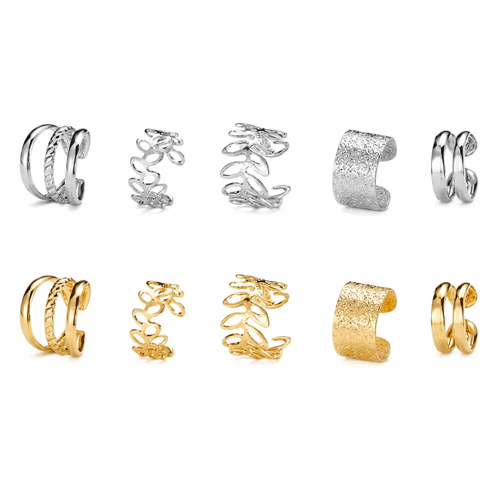 Smooth C-Shape Ear Cuff – No Piercing
