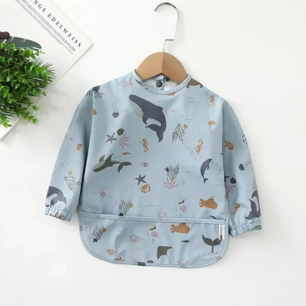 Waterproof Long-Sleeve Baby Bib