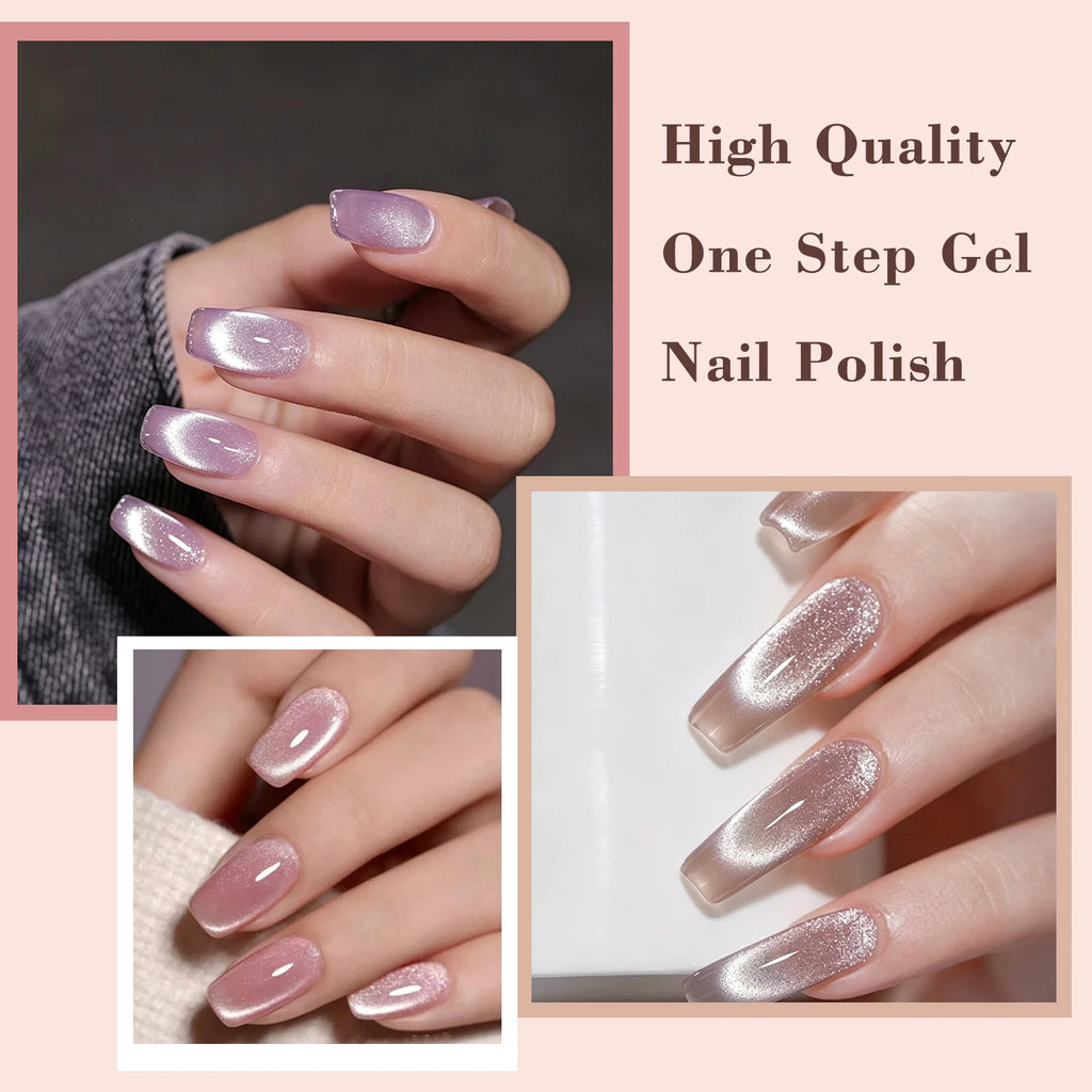 3-in-1 Gel Nail Polish – 6 Colors