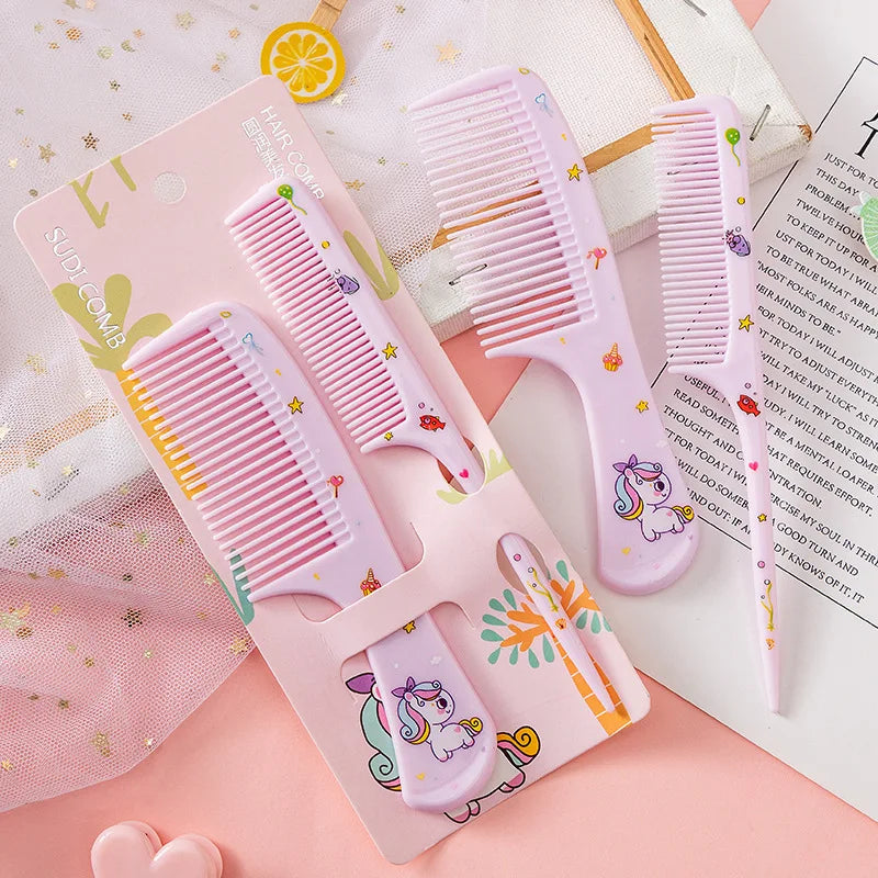 Kids Cartoon Hair Combs – 2 Pcs