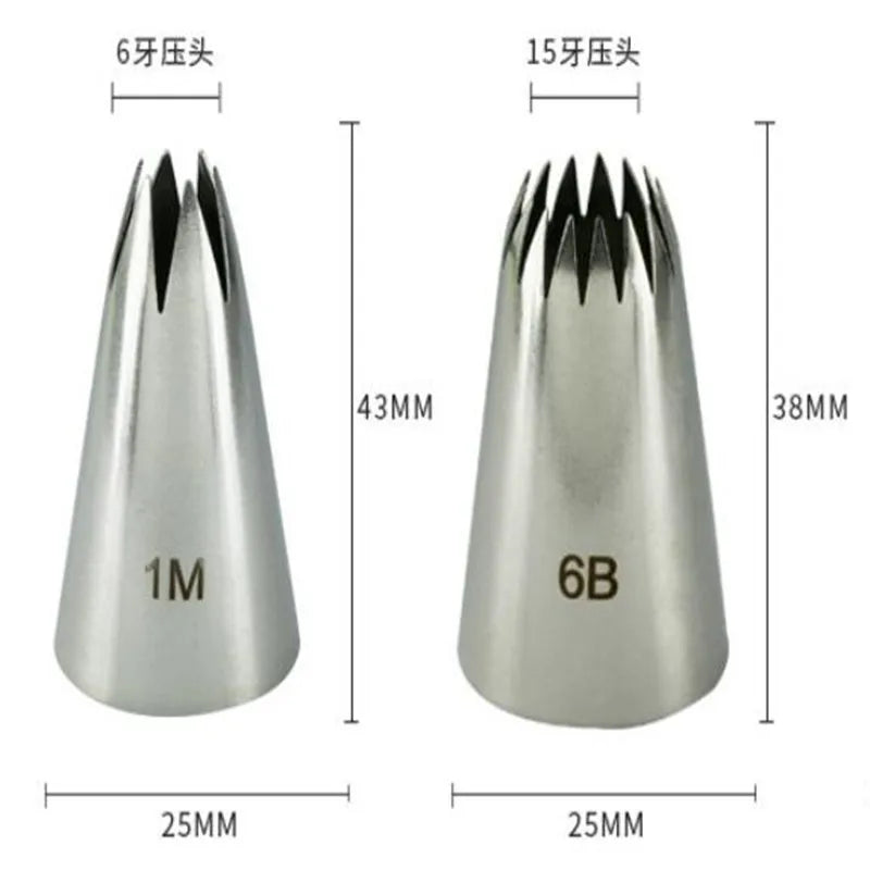 Rose Piping Nozzles – 4 Pcs