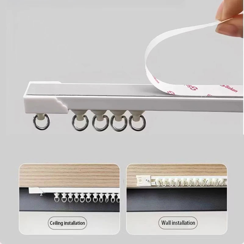 Self-Adhesive Ceiling Curtain Track