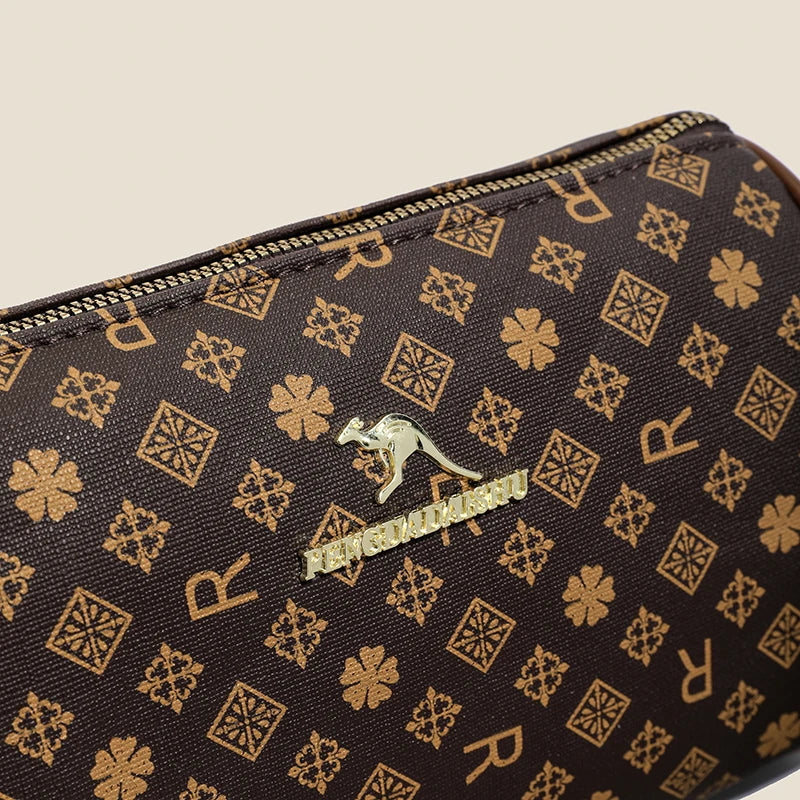 Letter Print Pillow Shoulder Bag