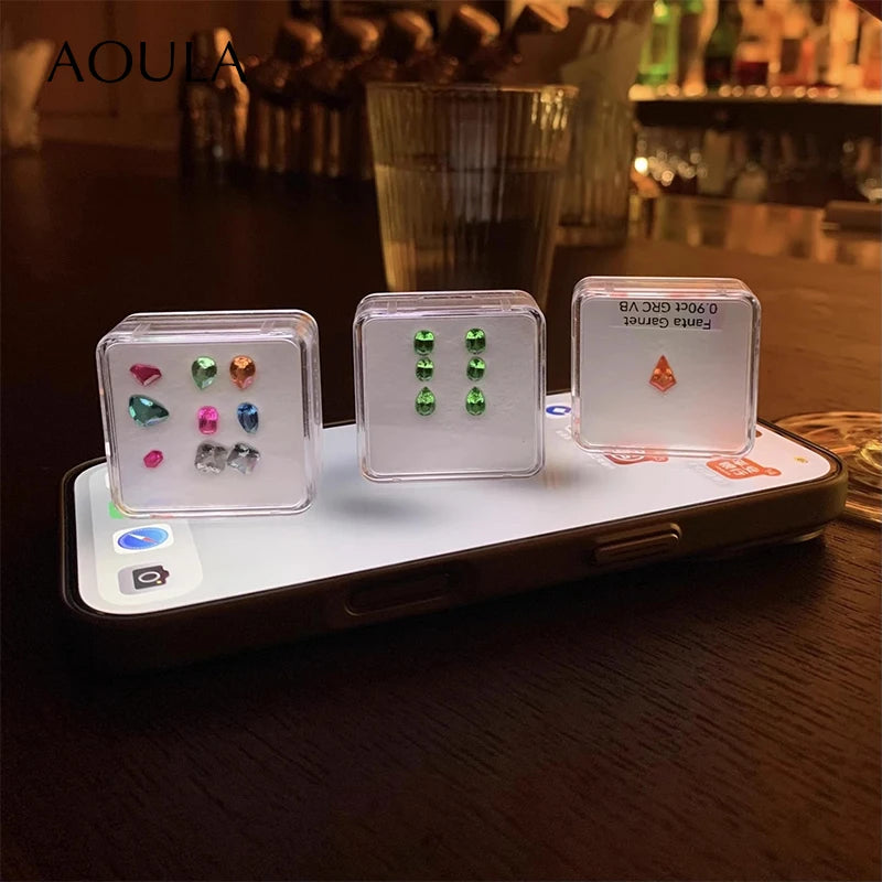 Clear Gemstone Display Box