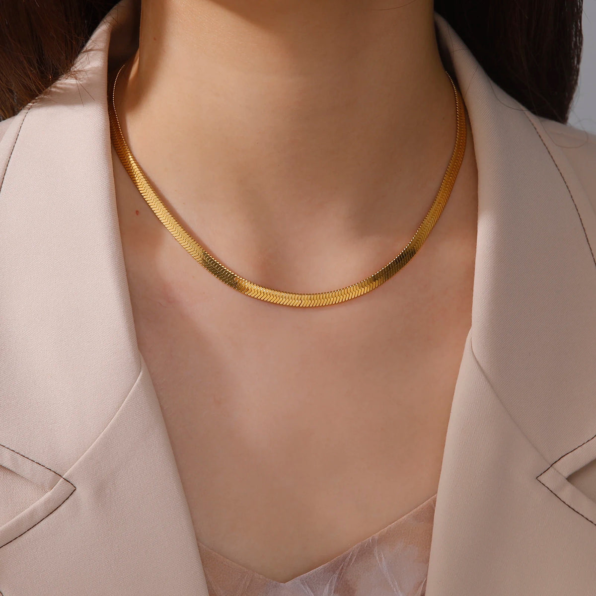 🐍 Stainless Steel Snake Chain Necklace