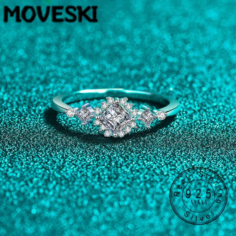Princess Cut Moissanite Ring