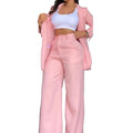 Pink Blazer & Work Pants Suit