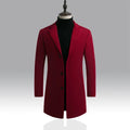 Men's Wool Blend Long Overcoat