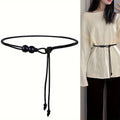 Women's Brown Beaded Waist Belt