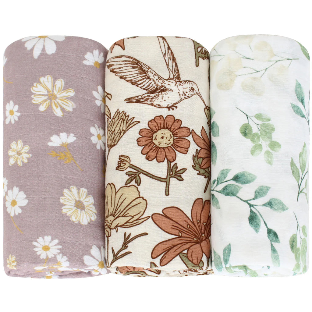 Bamboo Muslin Baby Swaddle Blanket 120cm