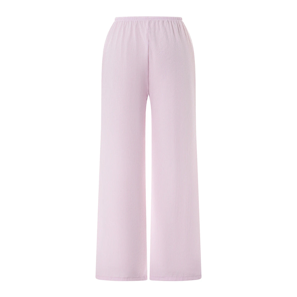 Drawstring Loose Wide-Leg Pants