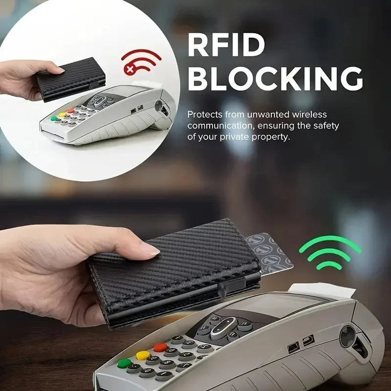 Pop-Up Card Holder Wallet with RFID