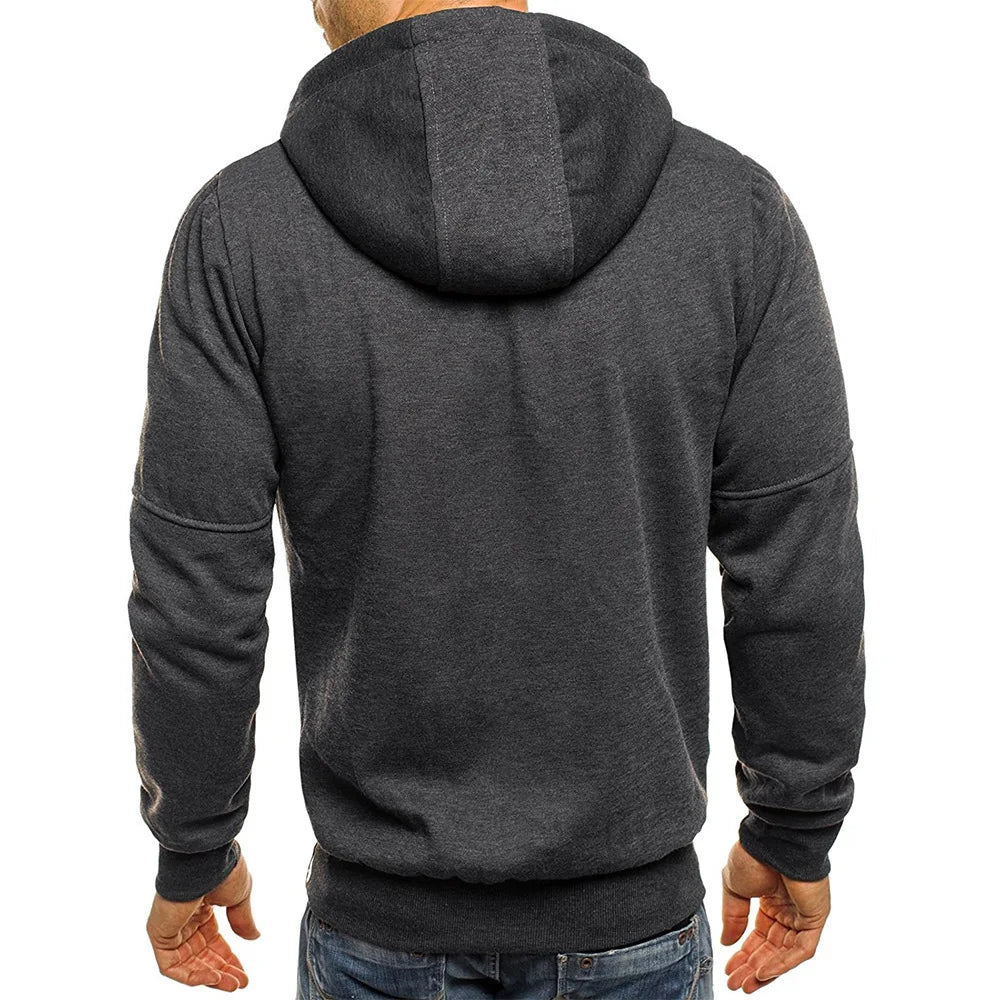 Men's Zip-Up Hoodie Cardigan