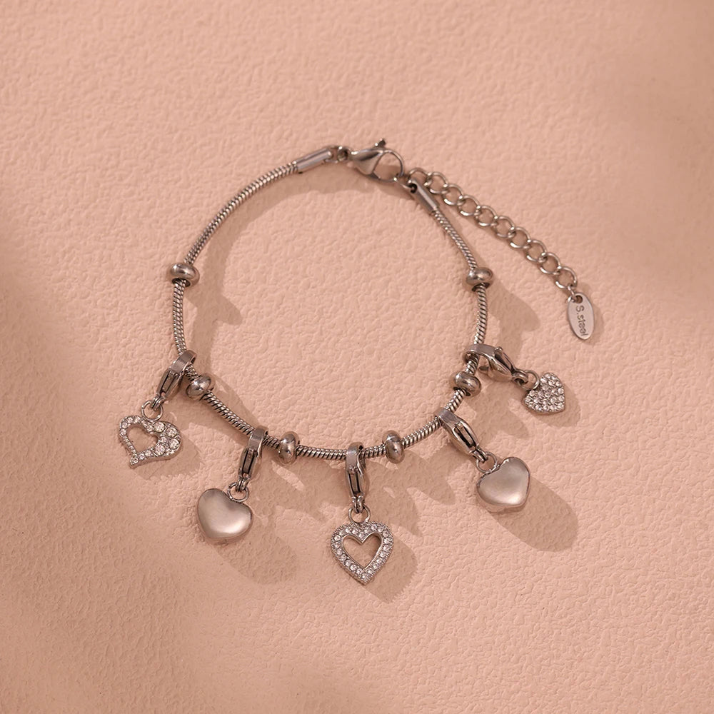 ❤️ Nivora Heart CZ Bracelet