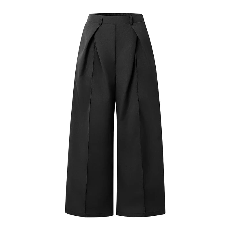 Elegant Loose Palazzo Work Pants