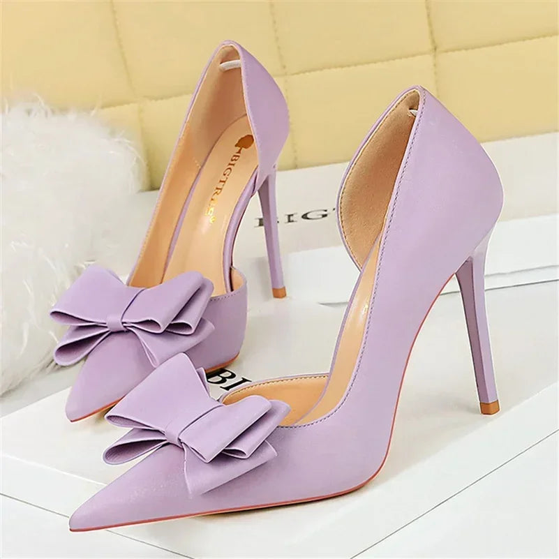 Women's 10.5cm Bowknot High Heels