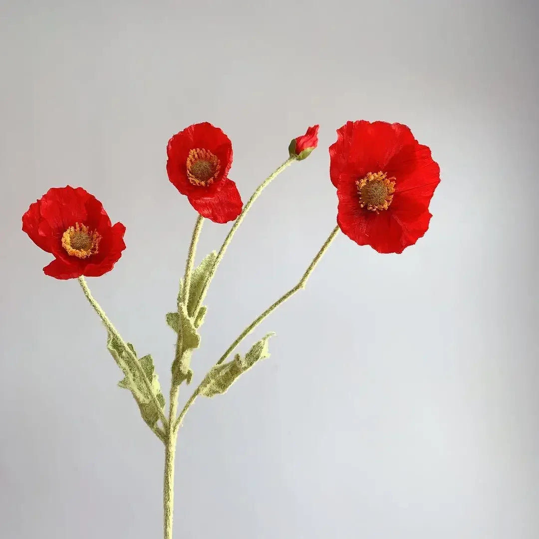 Artificial Poppy Flowers