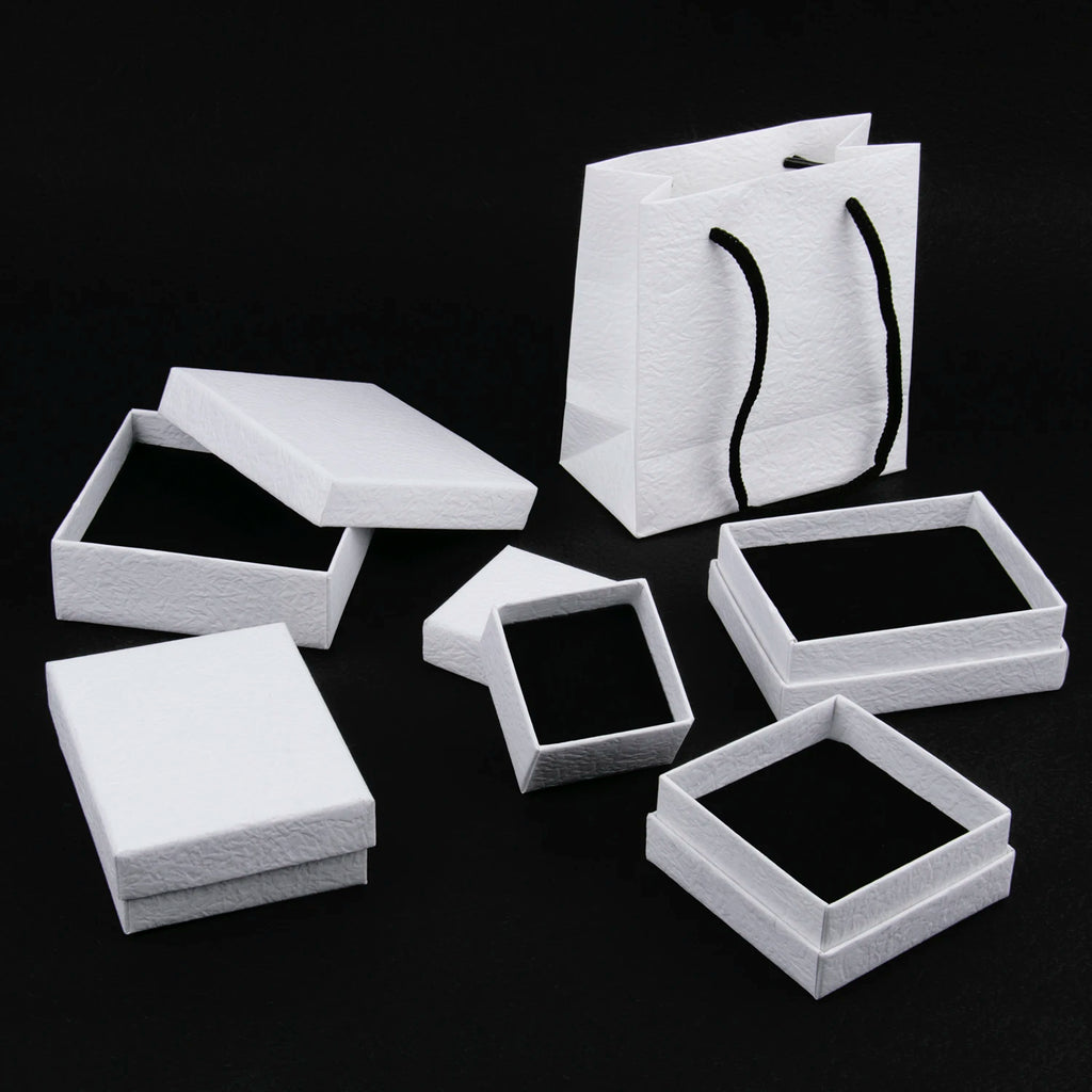 Frosted White Jewelry Gift Box