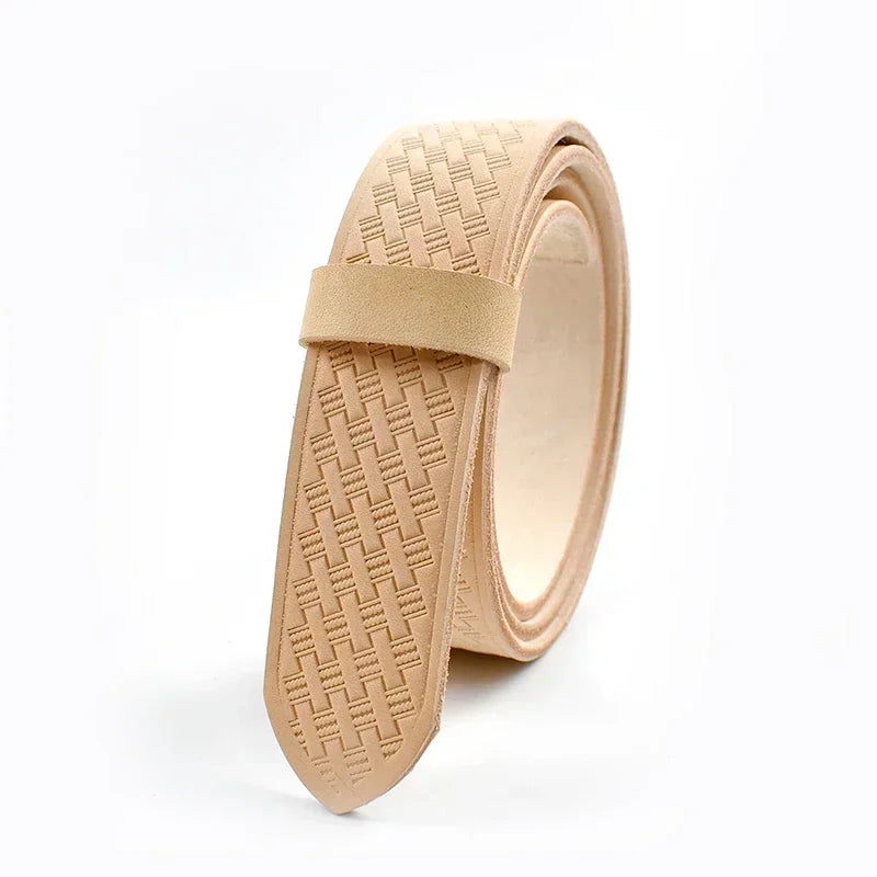 Men's Embossed Cowhide Leather Belt