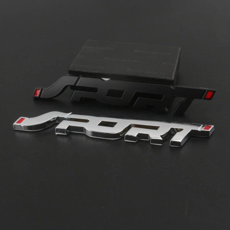 🏁 3D Metal Chrome Sport Logo Emblem Sticker