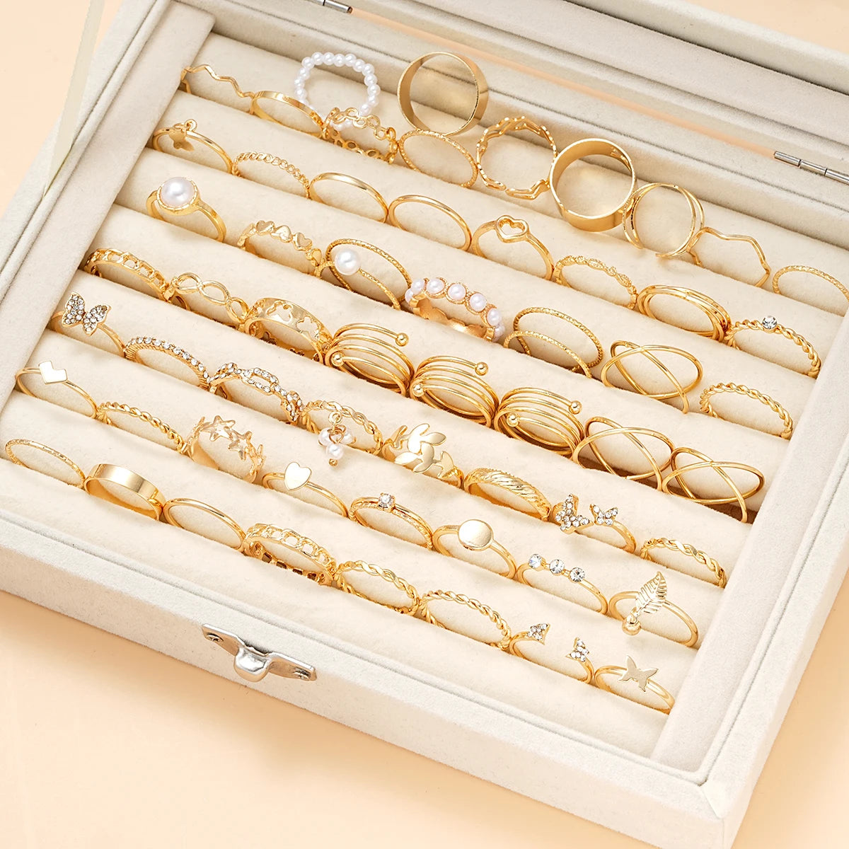 Vintage Rings Set – 58 Pcs