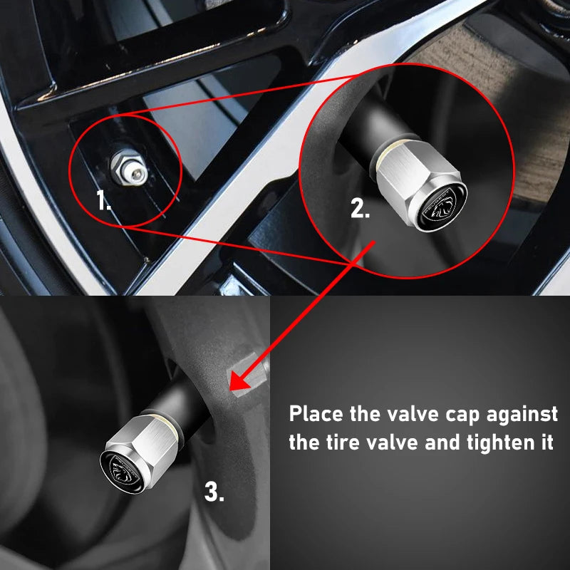🚗 Aluminum Tire Valve Caps