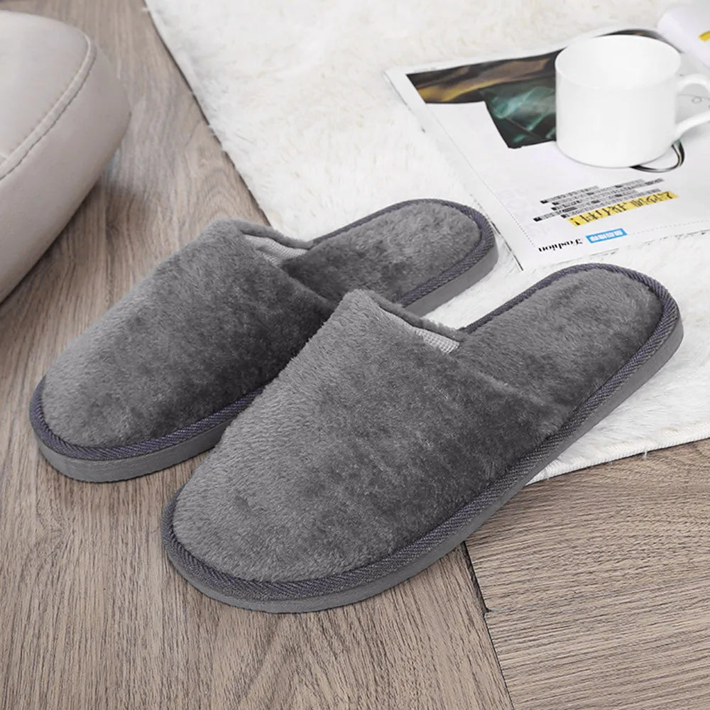 Men's Velvet Half Slippers