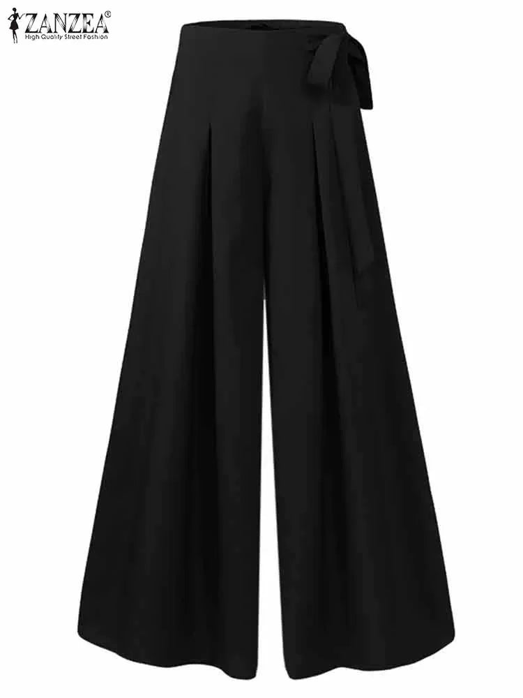 Pleated High Waist Flare Pants