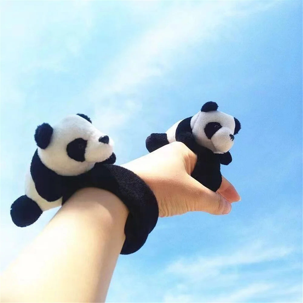 Mini Panda Plush Slap Bracelet