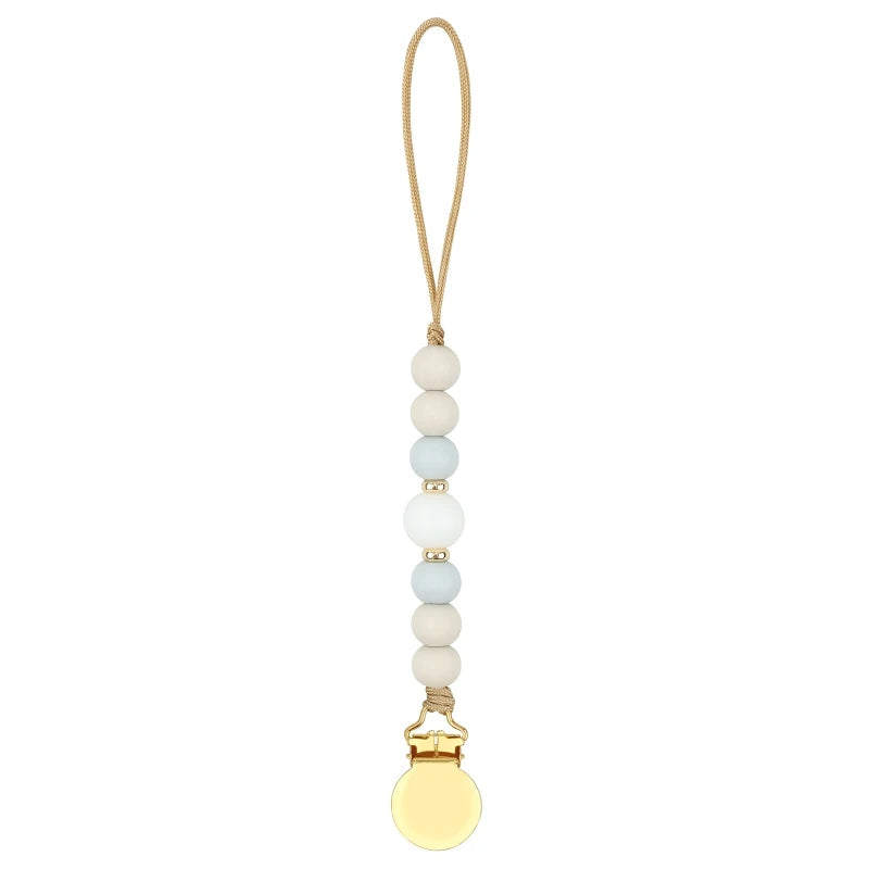 Silicone Bead Pacifier Clip Chain