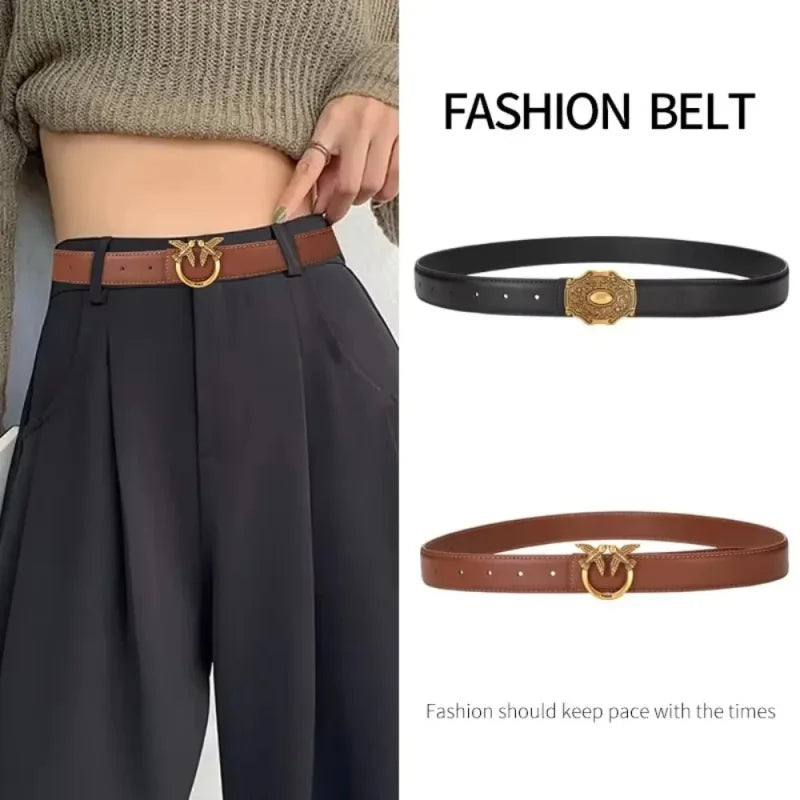 Women's Minimalist Pearl Belt