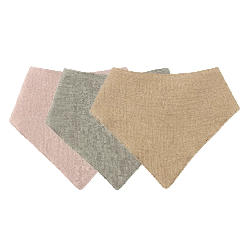 Muslin Baby Bibs & Face Cloths Set