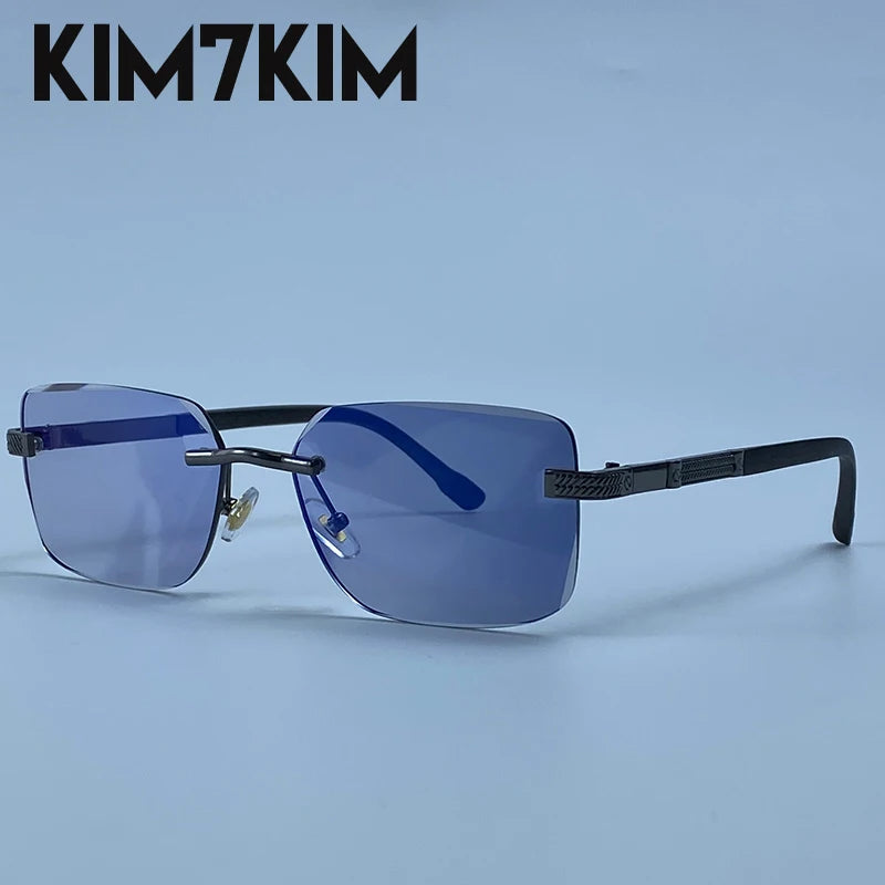 Men's Photochromic Rimless Sunglasses